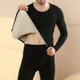 thumbnail image 4 of Youmylove Men Sleepwear Homewear Winter Silk Wool Plush Thickened Thermal Underwear Set With Double Ground Down To Cold Heat Autumn Clothes Pants Loungewear Pajamas Comfy Pjs, 4 of 4