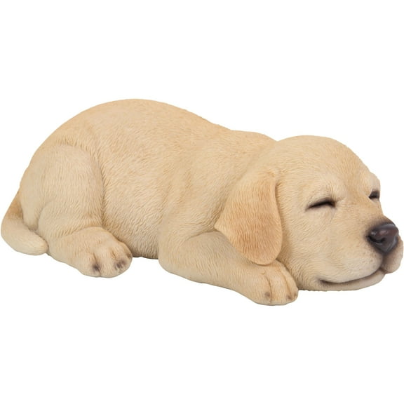 Hi-Line Gifts 6.75" Sleeping Labrador Puppy Outdoor Garden Statue