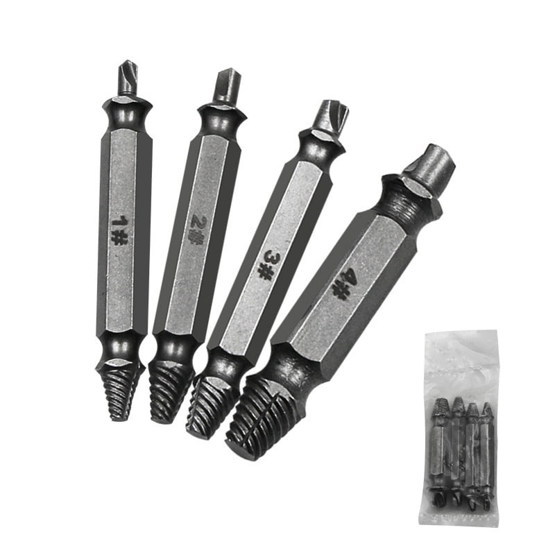 Broken Bolt Damage Screw Remover Extractor Drill Bits Easy Out Stud Reverse Tool 