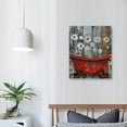 thumbnail image 4 of Nawypu  Rustic Farmhouse Red Daisy Wall Art Red Bathroom Wall Art Modern Daisy Flower Wall Art Canvas Pictures Vintage Flower Daisy Wall Art Decor Bathtube Artwork Bedroom, 4 of 5