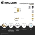 thumbnail image 7 of Kingston Brass KB6342BXTO Metropolitan Single-Handle Pressure Balanced Tub Faucet in Polished Brass, 7 of 7