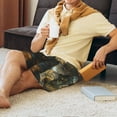 thumbnail image 5 of Logiee Forest Creek Cute Dog Print Men's Pajama Shorts with Drawstring & Pockets,Sleep Shorts for Men,Sleepwear Bottoms,Elastic Waistband Loungewear-X-Large, 5 of 6