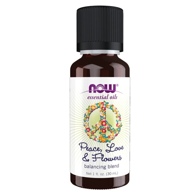 Aceites esenciales NOW Peace Love Flowers, 30 ml, veganos