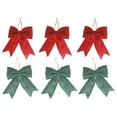 thumbnail image 3 of Felt Bow Ornament (Asstd) - Set of 6, 3 of 4