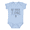 Light Blue, variant on Funny Baby Bodysuit My Uncle Is Single (Ask My Parents for Details) Graphic Baby Onesie for Infants