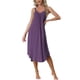 thumbnail image 1 of Vestido de pijama de lounge para mujeres INSPIRE CHIC, ropa de dormir, vestido de noche, tirantes de espagueti, camisón, color púrpura, 1 of 6