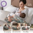 thumbnail image 2 of Boppy Nursing Pillow, Green Forest Animals, Support for Feeding, Removable Cover, Machine Washable, 2 of 3