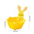 thumbnail image 4 of Easter Bunny Baskets with Rabbits Ears Easter Desktop Decor Storage Basket for Candy Party Props, 4 of 6