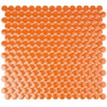 thumbnail image 3 of Cirkel 11.46 in. x 12.4 in. Glossy Orange Porcelain Mosaic Wall and Floor Branded Tile (9.87 Sq. ft./Case) (10-pack), 3 of 6