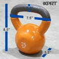thumbnail image 3 of XPRT Fitness Vinyl Kettlebell 25 lb., 3 of 6