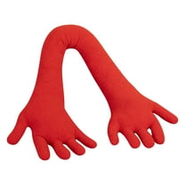 VOTRUDI Hand-Shaped Velvet Plush Pillow - 31.5" Long Arm Cuddle Pillow for Adults, Machine Washable Leg Pillow for Sleeping, Valentine's Day Gift, Red