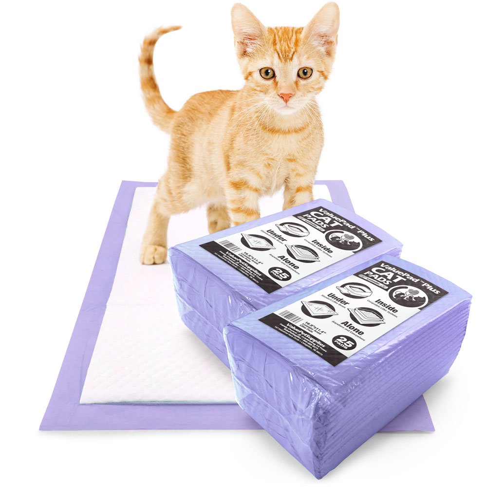 NEW ValuePad Plus Cat Litter Pads, 16.9x11.4 Inch, Lavender Scent, 50