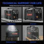 GZ GUOZHI 110V/220V 210A MIG Welder, 8 in 1 Multi-Process Aluminum Welding Machine, Pulse MIG, Gas MIG/MAG, Gasless Flux Core MIG, Lift TIG, Stick, Spot Welding, Spool Gun