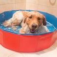 thumbnail image 3 of SPRING PARK Pet Swimming Pool, Portable Collapsible Dog Bathing Tub, Round PVC Leakproof Water Pool, Indoor Outdoor Playing Wash Pond for Puppy Dogs, Cats, 3 of 7