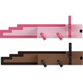 thumbnail image 3 of Minecraft Axolotls Action Figure & Accessorie, 3.25-in Scale & Pixelated Design, 3 of 6