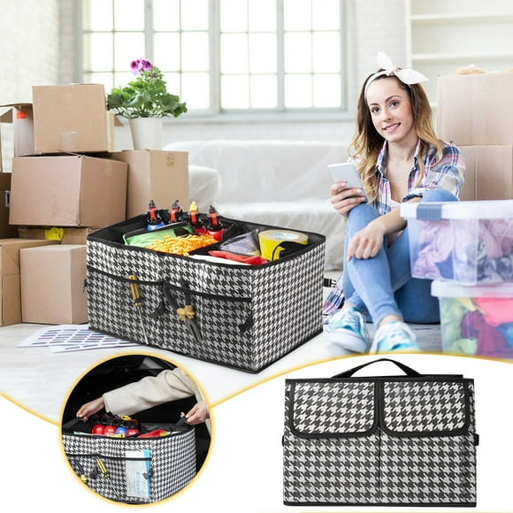 EGNMCR Closet Organizers and Storage, Storage Trunks & Bag Car Trunk Household Storage Box Folding Box Large Capacity Car Interior Products Folding Car Storage Box Storage boxs