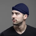 thumbnail image 1 of Xihbxyly Turbante para Hombre, Forrado con Satén y Seda, Diseño Elástico Ajustable, Cómodo para Rastas, Ligero y Transpirable, Perfecto para Dormir o Actividades Al Aire Libre, Talla Única, Versátil, 1 of 4