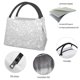 thumbnail image 4 of Easygdp Silver Glitter Bolsa de Almuerzo Insulada Reutilizable, Bolsa de Mano y Bandolera para Oficina, Trabajo, Viajes, 4 of 6