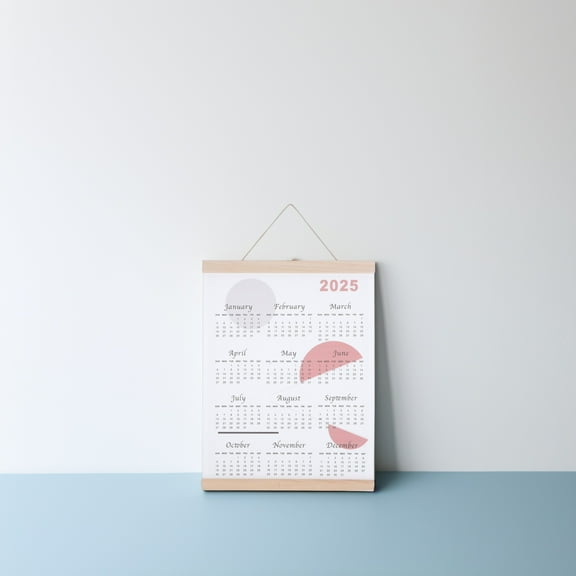 Supvox Wall Calendars Year Calendar Multi Wood 1Pcs Decor for Home Office