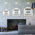 thumbnail image 2 of I'm The Cowboy 12" X 12" Sign | Indoor/Outdoor Plastic | SignMission Designer Hat Rodeo Ranch Horse Bronco Novelty Gift Funny Joke Gag Road Garage, 2 of 4