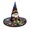 M #1, variant on WULMLEO Halloween Hats for Women Assorted Quilted Witch Hats Varied Seasonal Prints Classic Pointed Wide Brim Cosplay Party Accessory E One Size