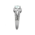 thumbnail image 4 of 2.95 Ct Halo Cubic Zirconia Stainless Steel Engagement Ring Band Women's Size 6, 4 of 5