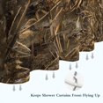 thumbnail image 6 of Grassland Camo Brown Plants Pattern Shower Curtain 72"x84" ,Bathroom Decorative Shower Curtains Set with 12 Hooks,Modern Waterproof Washable Shower Curtain, 6 of 6