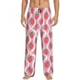 thumbnail image 2 of Kdxio Strawberries Print Men's Sleep Pajama Pant Lounge Pants with Pockets, 2 of 8