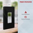 thumbnail image 3 of ENERLITES Screwless Decorator Wall Plate, Child Safe Outlet Covers, Size 1-Gang, Unbreakable Polycarbonate Thermoplastic, SI8831-BK, Glossy, Black, 20 Count, 3 of 5