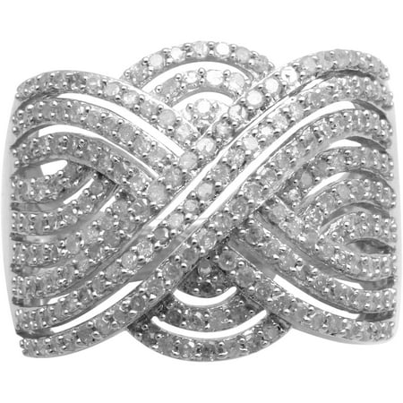 1 Carat T.W. Diamond Sterling Silver Ring