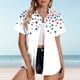 thumbnail image 1 of Usted Es Más Que una Camisa de Puntuación de Prueba, Día de la Independencia de Manga Corta, Camisa de Solapa, 1 of 5