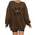 thumbnail image 2 of Xqxayjr Womens Game Day Sweatshirts Casual Loose Long Sleeve Football Season Graphic Blouses Tops Trendy Plus Size Round Neck T-Shirts Outfits, 2 of 5