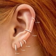 thumbnail image 2 of AEXTO Small Sterling Silver Post Hoop Earrings Set for Women Lightweight Tiny Huggie Hoops Silver Plated Mini Cartilage Earrings Pack Hypoallergenic Ear Piercing Christmas Gifts, 2 of 23