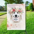 thumbnail image 3 of Happy Mother's Day Great Pyrenees with Flower Crown and Greeting Card Garden Flag 12x18in Double Sided Pyr Dog Lover Outdoor Decor - 13004, 3 of 5