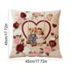 thumbnail image 3 of CaiYueKe Linen Pillow Cover Decorative Throw Pillow Cushion Case Farmhouse Boho Home Decor Accent Living Room Sofa Bedroom Cozy Geometric Animal Print, 3 of 6