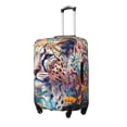 thumbnail image 2 of Salouo Vibrant Leopard In Flowers Pattern Travel Dust-proof Suitcase Cover, Softside Suitcase Protector Luggage Cover Protector for 18-32inch ,Not Included Suitcase, 2 of 8