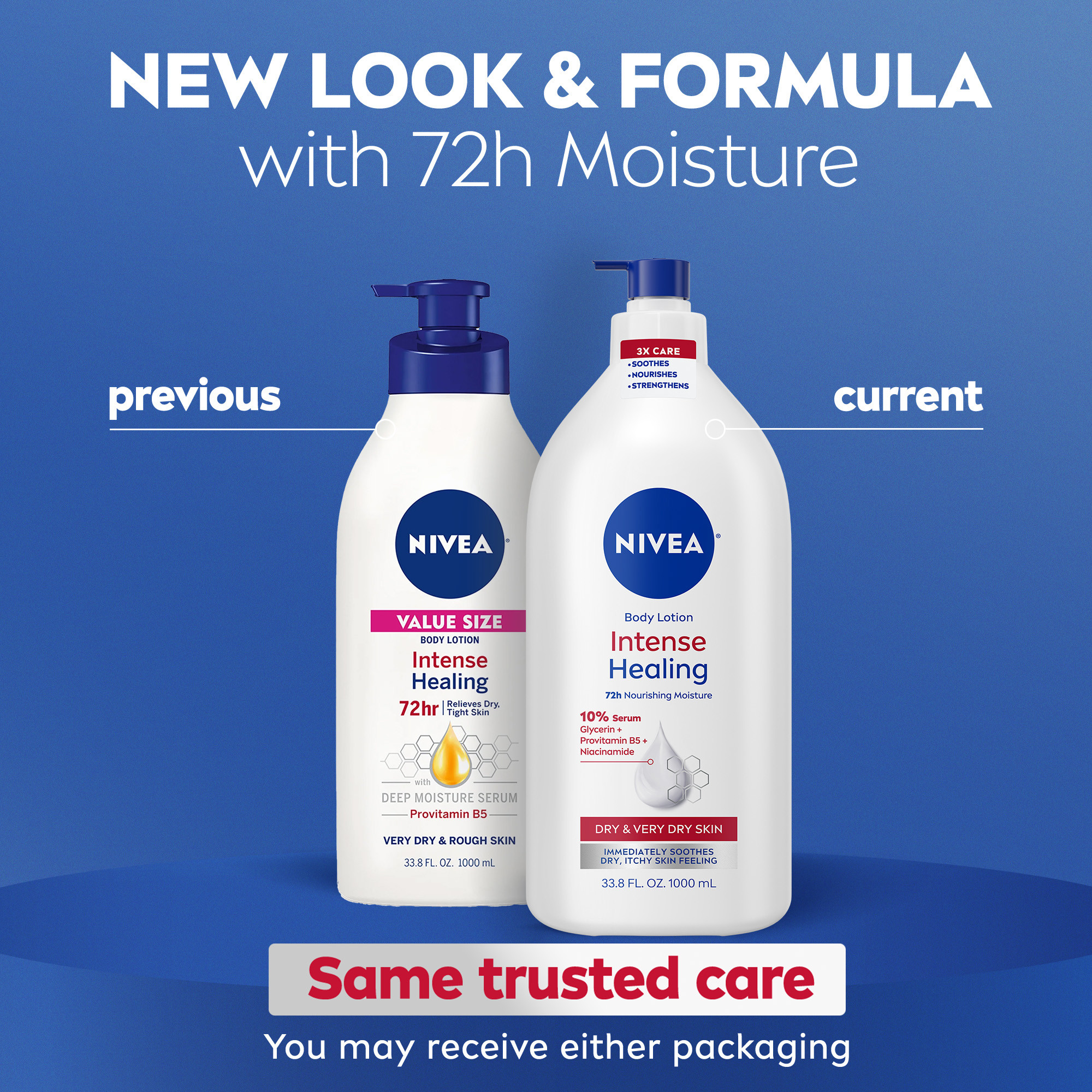 NIVEA Intense Healing Body Lotion, Very Dry Skin, 33.8 oz photo 2