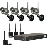 Lorex LH118501C4W 8-Channel Security DVR with 4 Digital Wireless Cameras