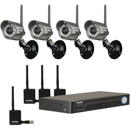 Lorex LH118501C4W 8-Channel Security DVR with 4 Digital Wireless Cameras