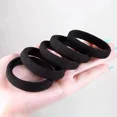 thumbnail image 2 of 10/100 Uds. Bandas básicas negras para el cabello para mujeres y niñas, cuerdas de goma simples de alta elasticidad, diadema, lazos, coleteros de 2-5c, 2 of 5