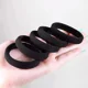 thumbnail image 2 of 10/100 Uds. Bandas básicas negras para el cabello para mujeres y niñas, cuerdas de goma simples de alta elasticidad, diadema, lazos, coleteros de 2-5c, 2 of 5