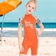 thumbnail image 5 of Buceo vela mojada chicas seco rápido stand stands traje de baño niños manga corta redondo cuello completo traje de neopreno para surfear natación buceo naranja Speravity OD003667-09, 5 of 7