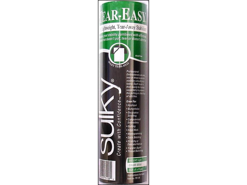 Sulky Tear Easy Stabilizer Roll 8'x11yd White