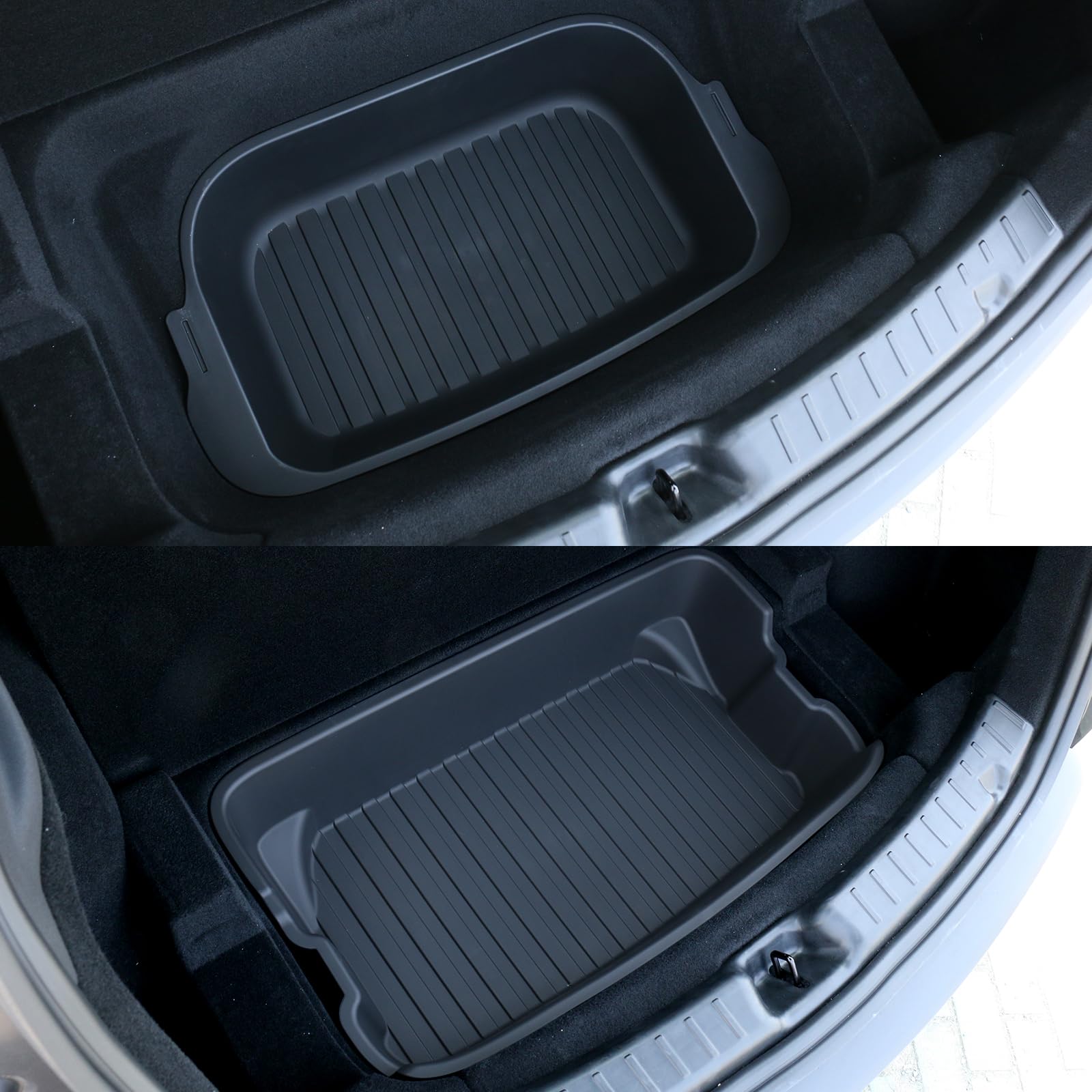 GUANGHUI 2 Pcs Trunk Organizer for 2025 2026 Tesla Model Y Juniper Trunk Storage Box Organizer Tray