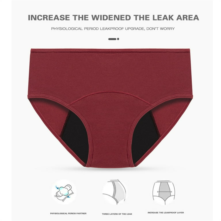 Noyal 4 Pack Physiological Leakproof Menstrual Period Panties Fast  Absorbent Underwear Women Briefs