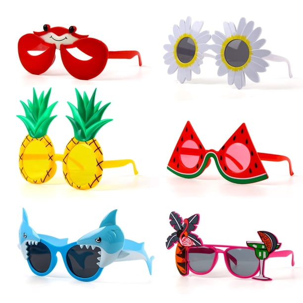 Gafas de sol para fiesta Suloli, divertido disfraz tropical, 6 pares