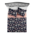 thumbnail image 4 of Mainstays 100% Cotton Matelassé Quilt, Full/Queen, Reversible, Navy Floral, 4 of 8