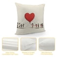 thumbnail image 4 of GOSMITH  Valentines Day Pillow Covers Valentines Day Decor Red Heart Love You More Valentine Pillows Decorative Throw Pillows Valentines Day Decorations, 4 of 5