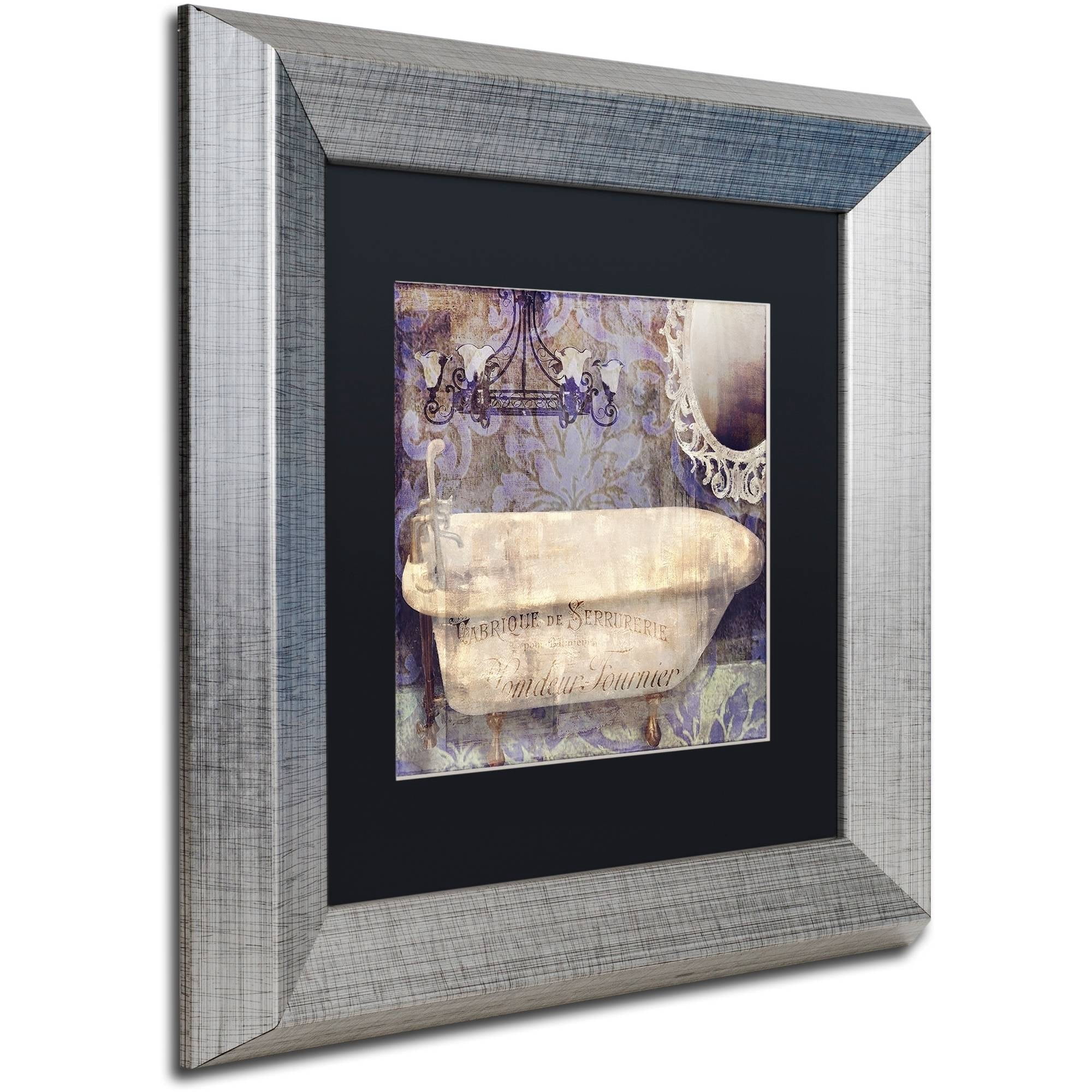 Trademark Fine Art "Le Bain Paris II" Canvas Art by Color Bakery Black Matte, Silver Frame