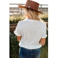 thumbnail image 4 of ABPHQTO Camiseta vaquera blanca con estampado occidental de VAQUEROS Y CERVEZA para mujer, 4 of 5